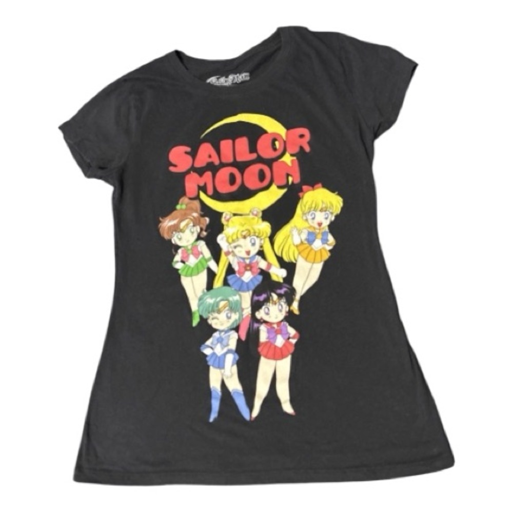 Sailor Moon Black Short Sleeve Graphic Tee